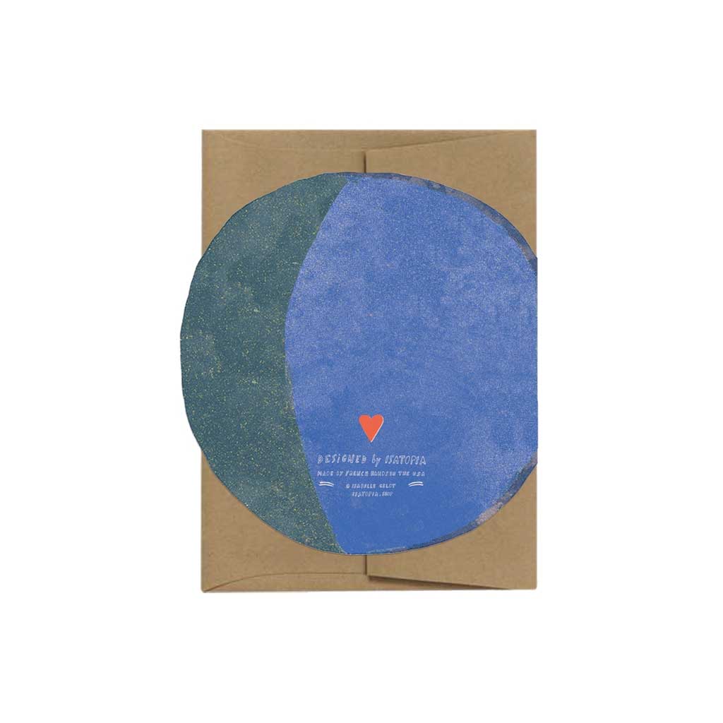 Die-Cut Lune Moon Greeting Card - Famous | Online Store