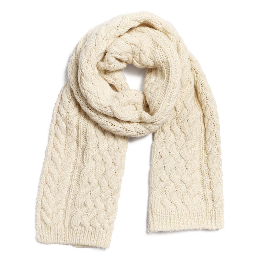Donegal Wool Fisherman Scarf - Famous | Online Store