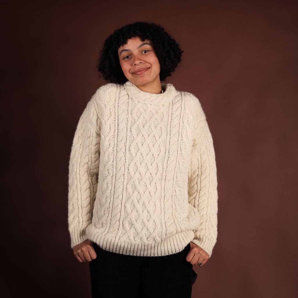 Donegal Wool Fisherman Sweater - Famous | Online Store