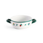 Enamel Farmers Bowl: Floral Design - Famous | Online Store