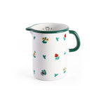 Enamel Measuring Jug: Floral Design - Famous | Online Store