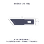 Excel #19 Sharp Edge Replacement Blade, Set of 5 - Famous | Online Store