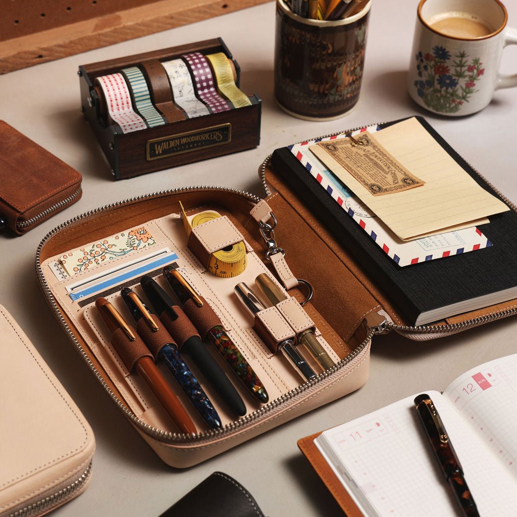Expansi-Folio Leather Wide A5 Zip Folio - Famous | Online Store