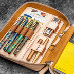 Expansi-Folio Leather Wide A5 Zip Folio - Famous | Online Store