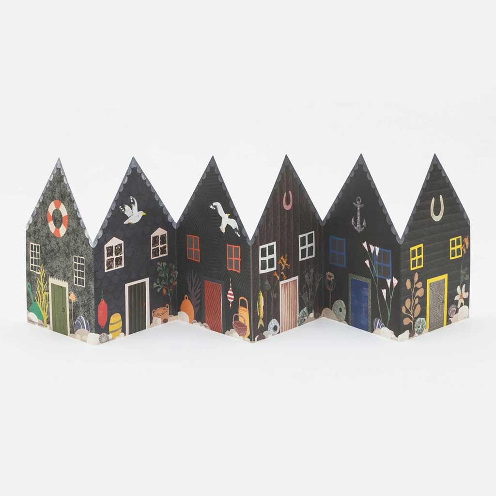 Fisherman's Huts Concertina Card - Famous | Online Store