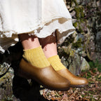 Linen Ribbed Socks - Famous | Online Store