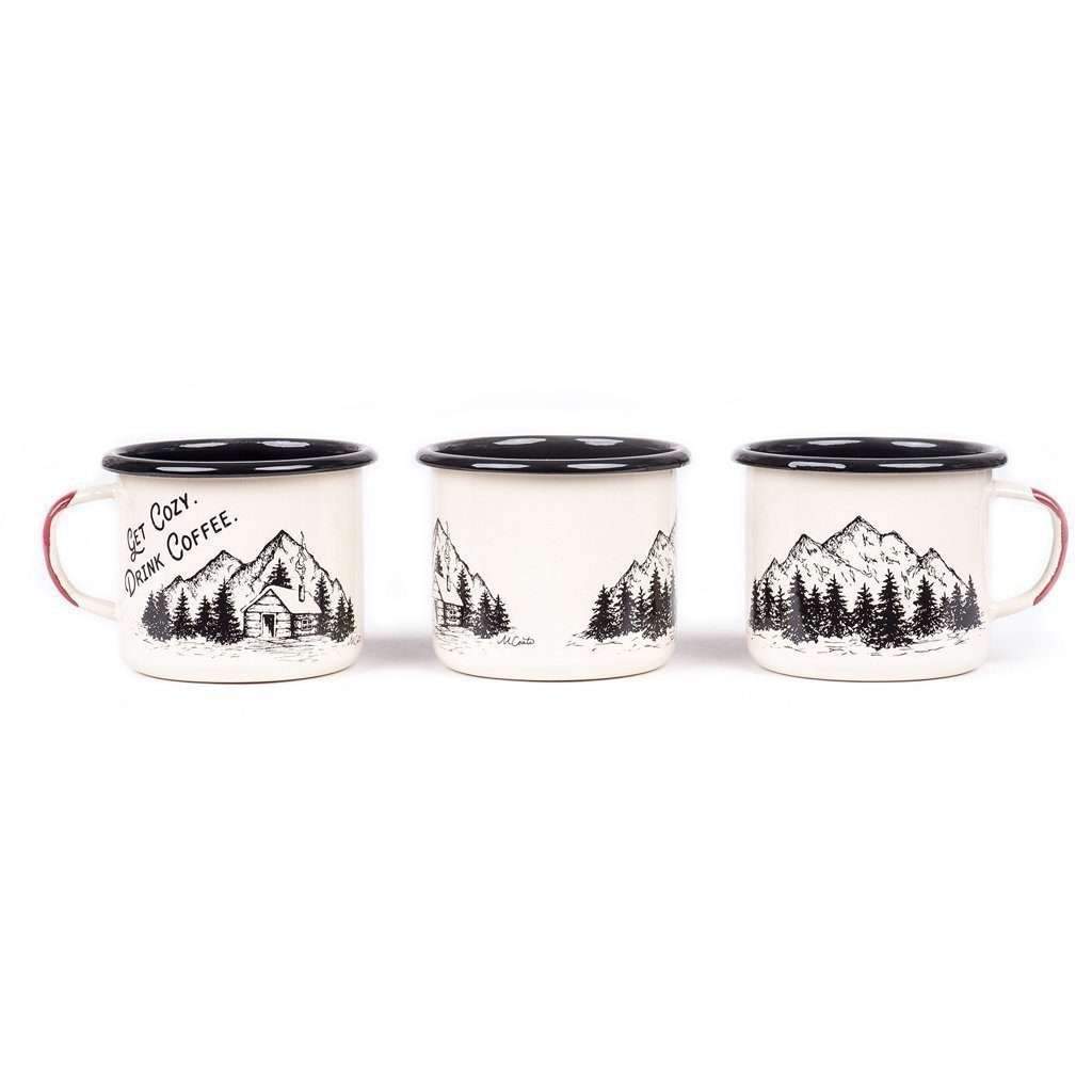 Get Cozy Enamel Mug - Famous | Online Store
