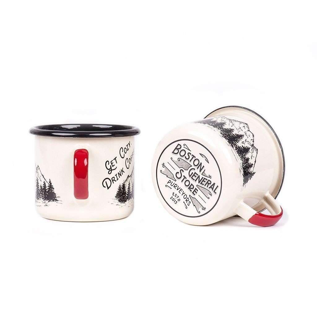 Get Cozy Enamel Mug - Famous | Online Store