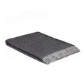 Graphite Herringbone Merino Lambswool Blanket - Famous | Online Store