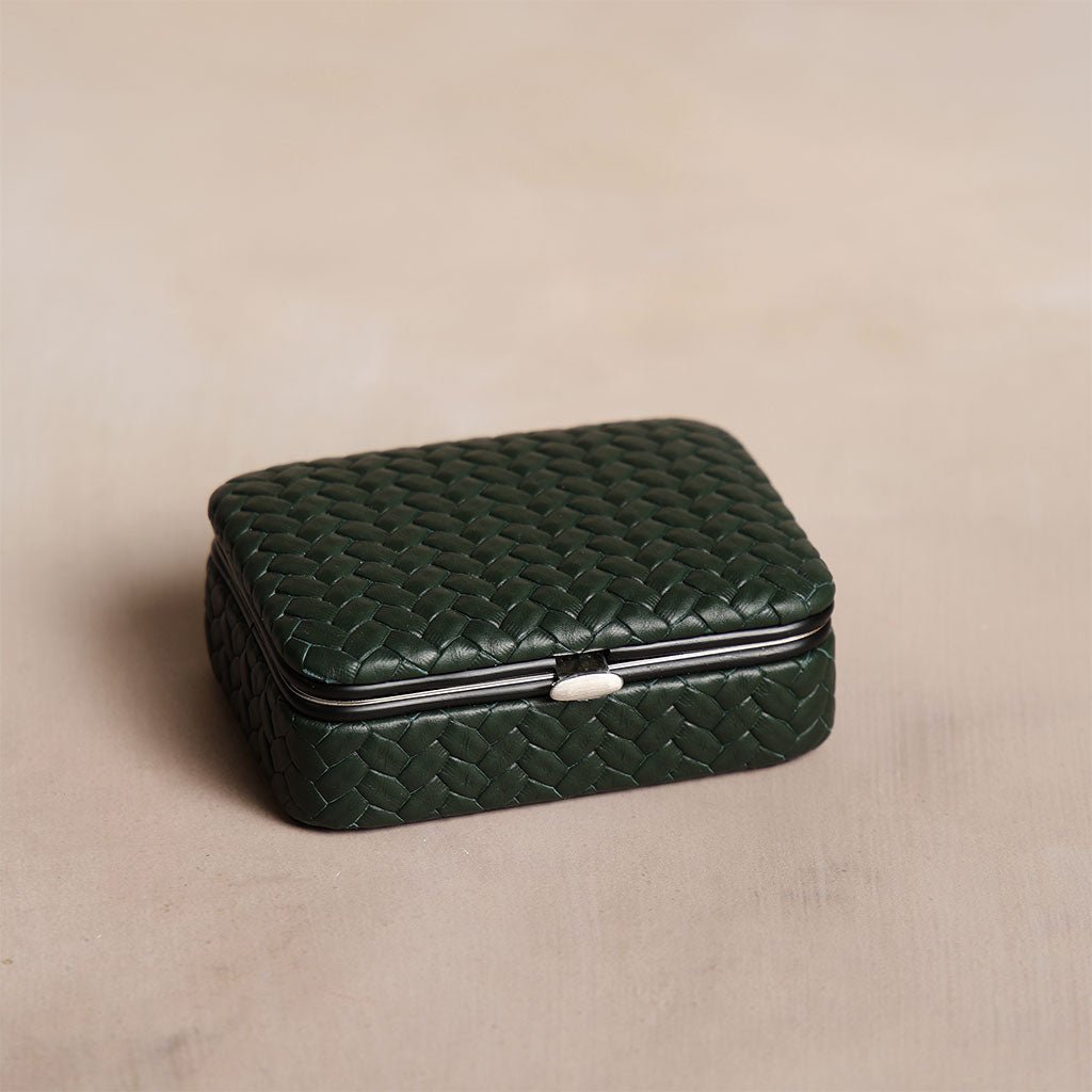 Green Leather Framed Sewing Set - Famous | Online Store