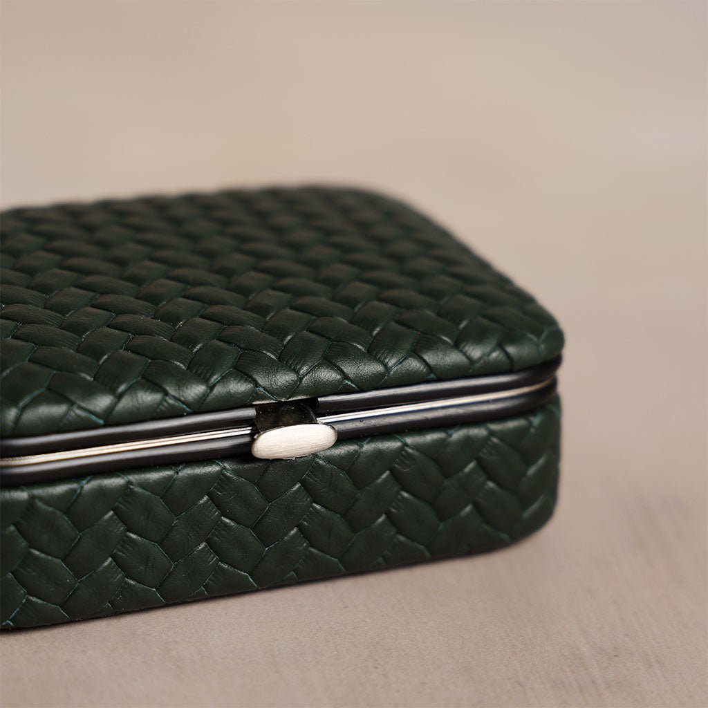Green Leather Framed Sewing Set - Famous | Online Store