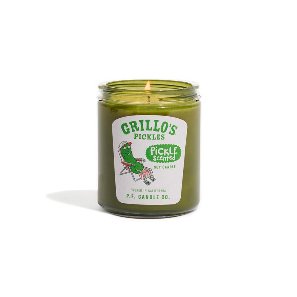 Grillo's Pickle-Scented Candle - Famous | Online Store
