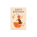 Happy Birthday Cherry Cupcake Card - Famous | Online Store