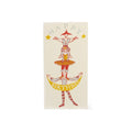Happy Birthday Human Tower Long Card - Famous | Online Store