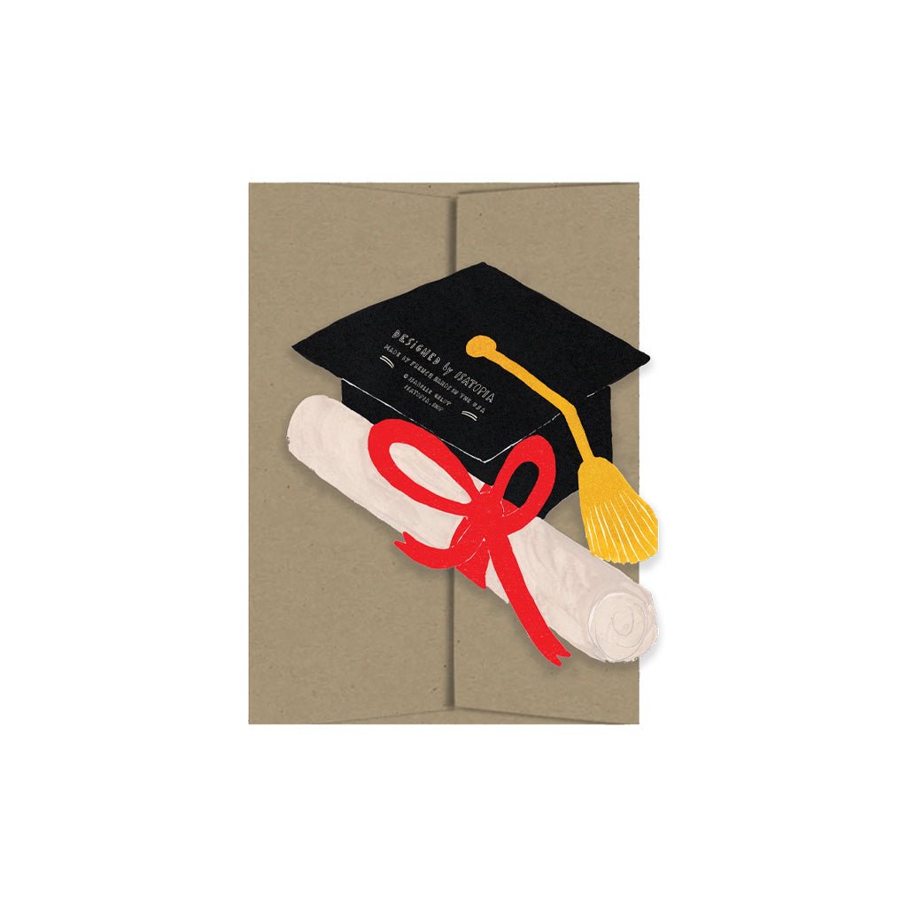 Happy Graduation Die-Cut Card - Famous | Online Store