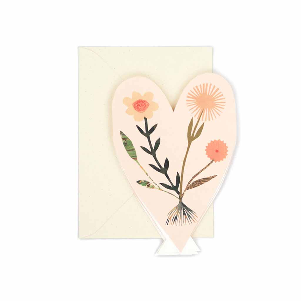 Hearts Concertina Card - Famous | Online Store