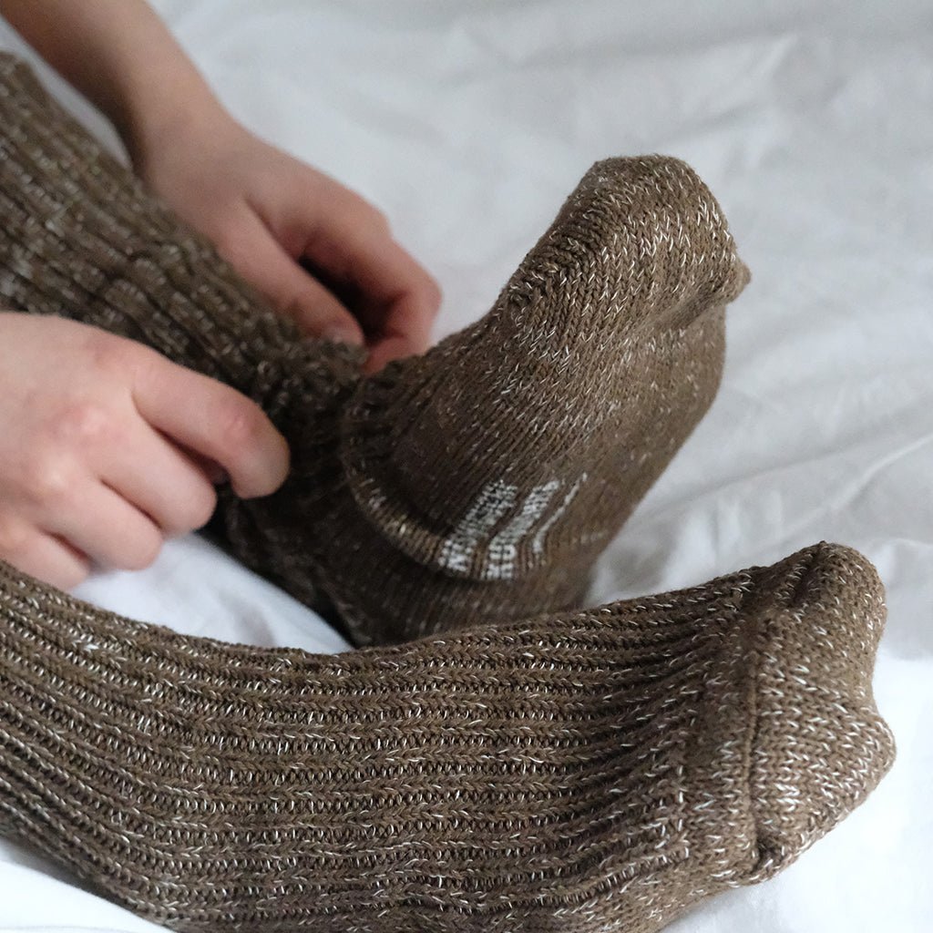 Hemp Cotton Ribbed Socks - Famous | Online Store