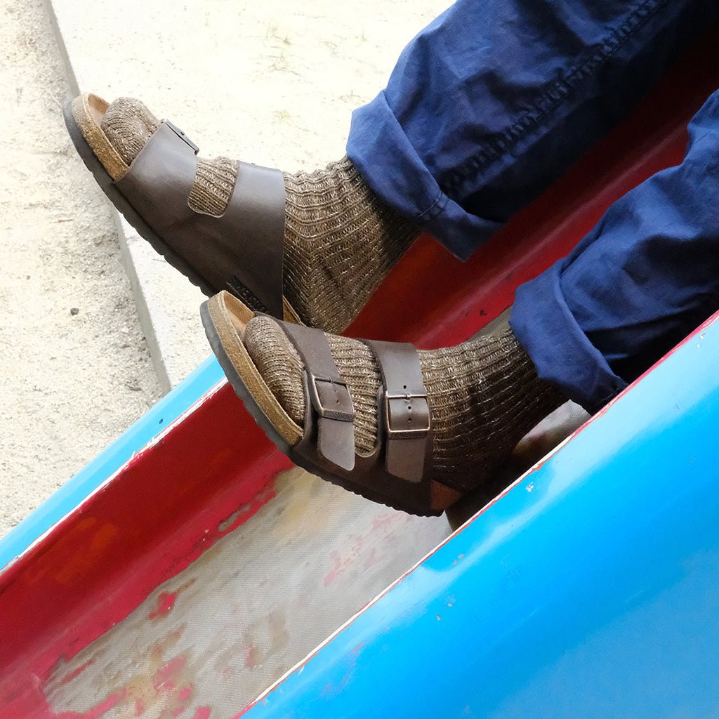 Hemp Cotton Ribbed Socks - Famous | Online Store