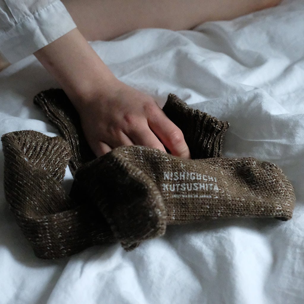 Hemp Cotton Ribbed Socks - Famous | Online Store
