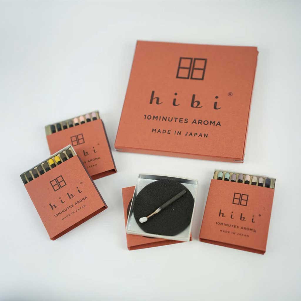 Hibi Incense Matches 12 Assorted Fragrances Gift Box - Famous | Online Store