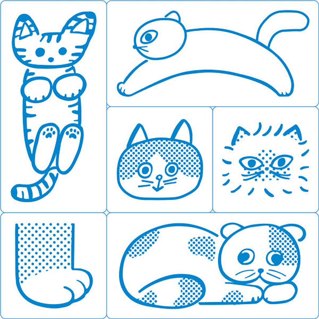 Hitotoki Kori Jirushi Clear Stamp Set, Set of 6 - Famous | Online Store