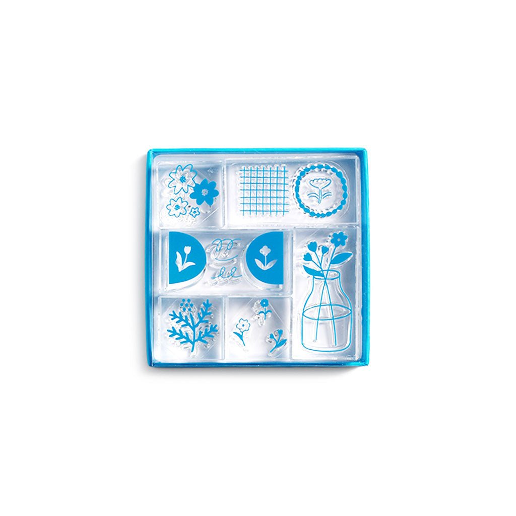 Hitotoki Kori Jirushi Clear Stamp Set, Set of 6 - Famous | Online Store