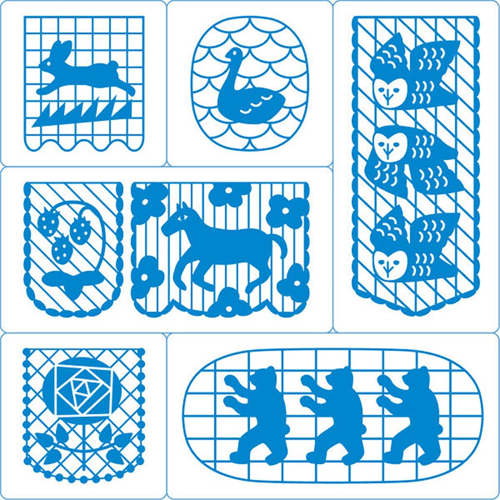 Hitotoki Kori Jirushi Clear Stamp Set, Set of 6 - Famous | Online Store
