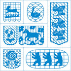 Hitotoki Kori Jirushi Clear Stamp Set, Set of 6 - Famous | Online Store