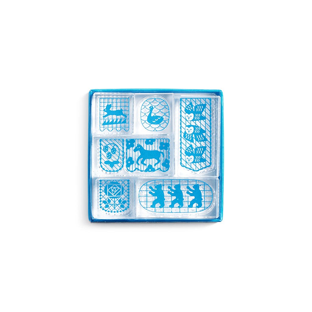 Hitotoki Kori Jirushi Clear Stamp Set, Set of 6 - Famous | Online Store