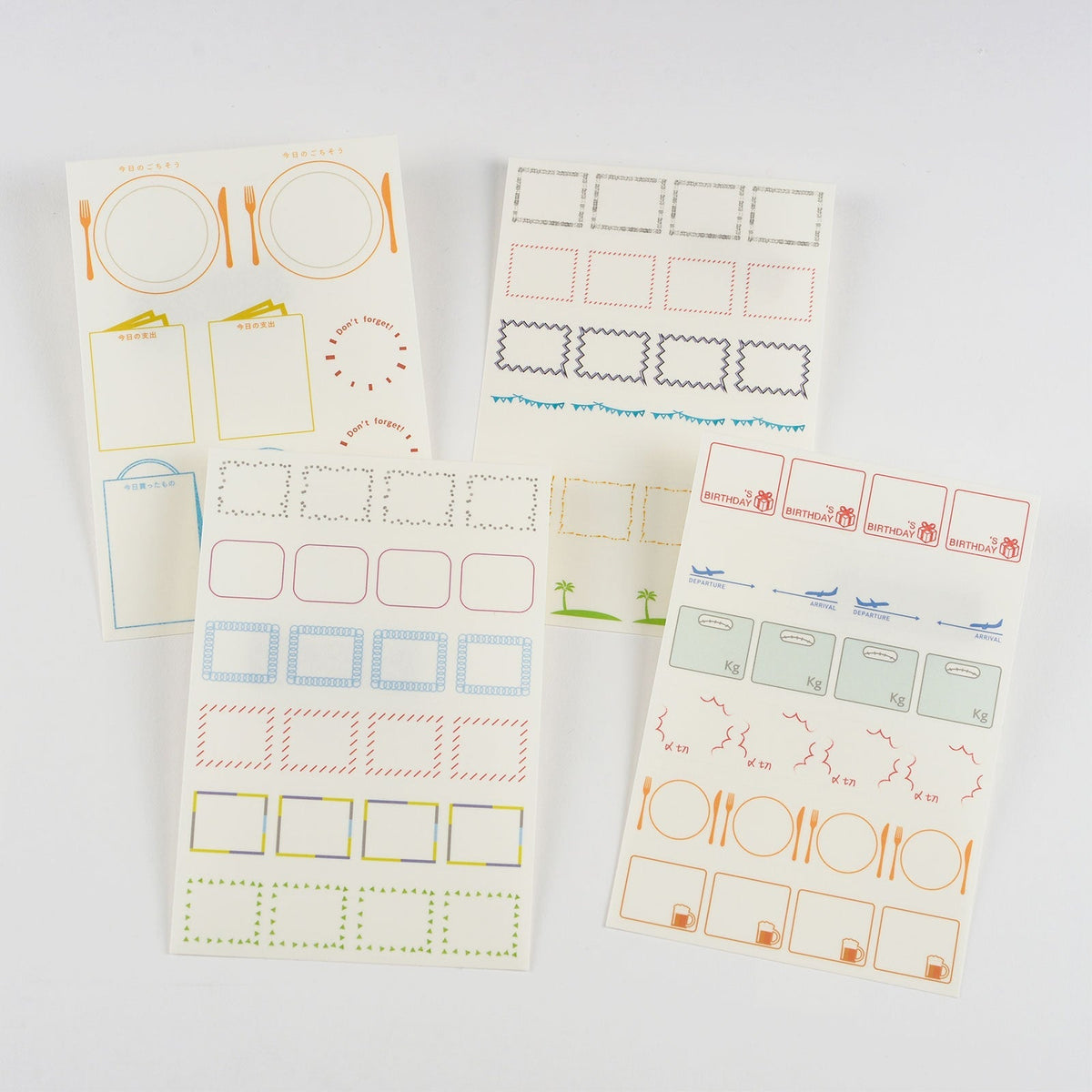 Hobonichi Frame Stickers - Famous | Online Store