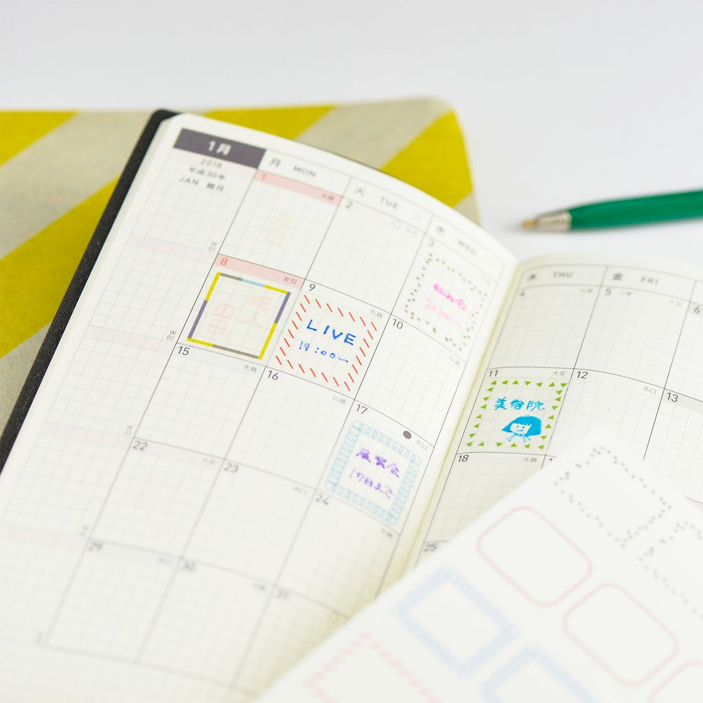Hobonichi Frame Stickers - Famous | Online Store
