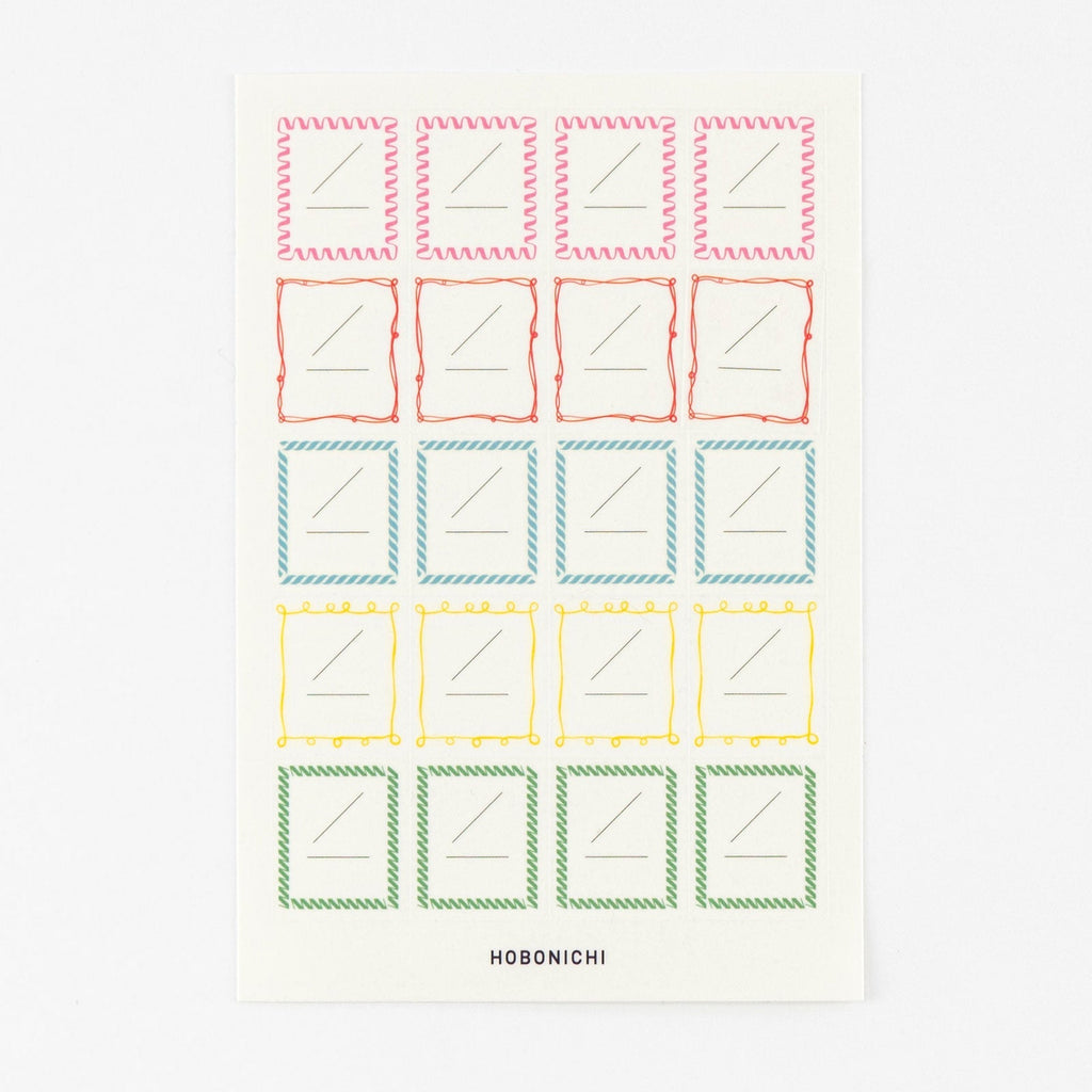 Hobonichi Frame Stickers for Dates - Famous | Online Store