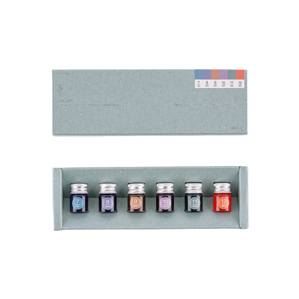Kakimori x TSUKI no IRO: Mini Ink Bottle Set (Jul-Dec) - Famous | Online Store