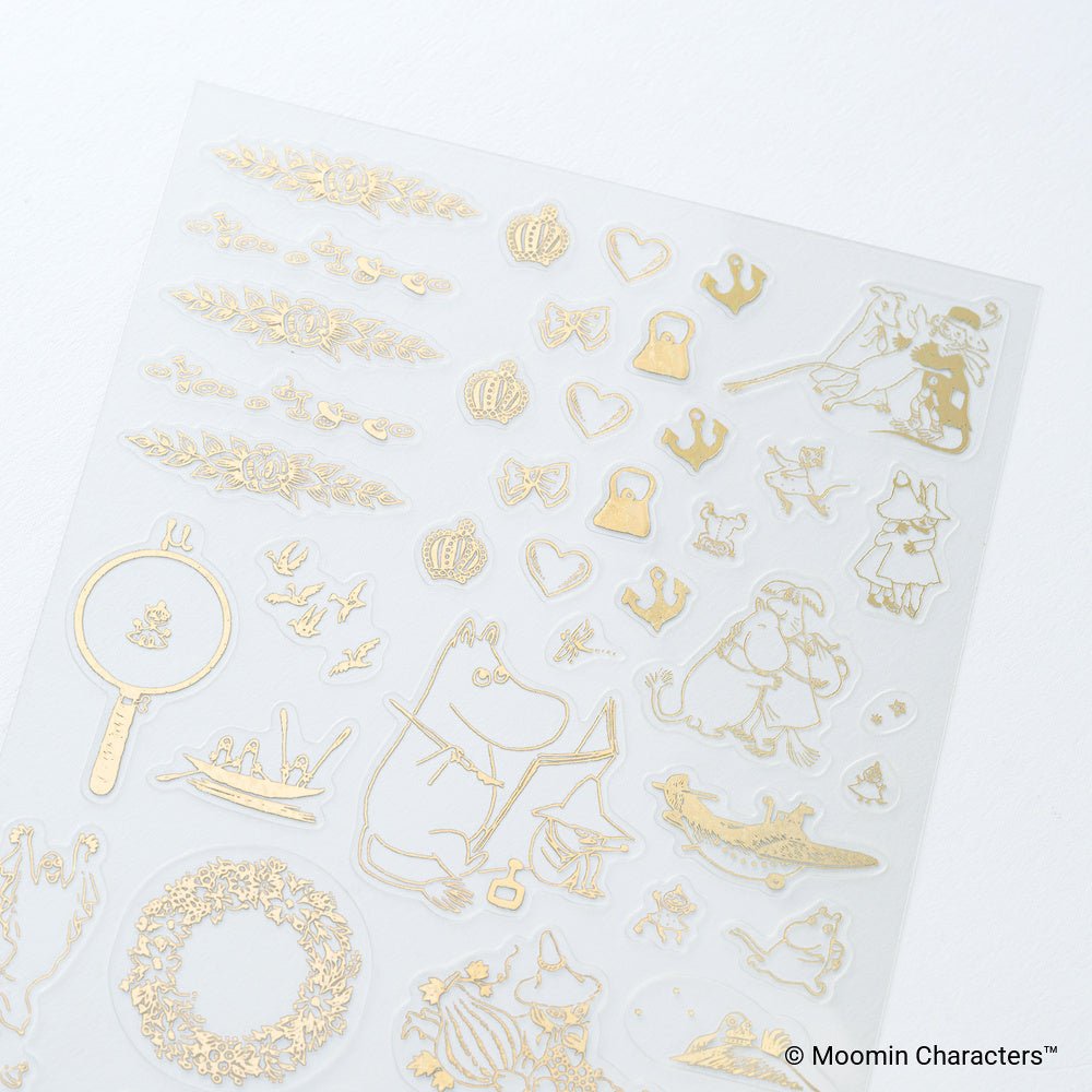 Moomin: Foil-Stamped Clear Stickers (Adventure Log) - Famous | Online Store