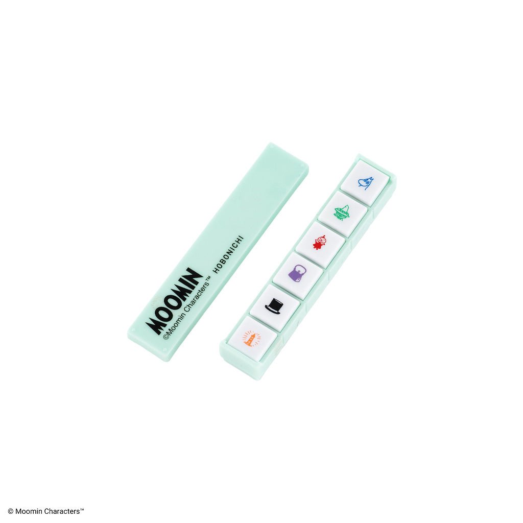 Kodomo no Kao x Hobonichi: Pochitto6 Push-Button Stamp (Moomin) - Famous | Online Store