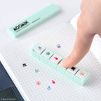 Kodomo no Kao x Hobonichi: Pochitto6 Push-Button Stamp (Moomin) - Famous | Online Store