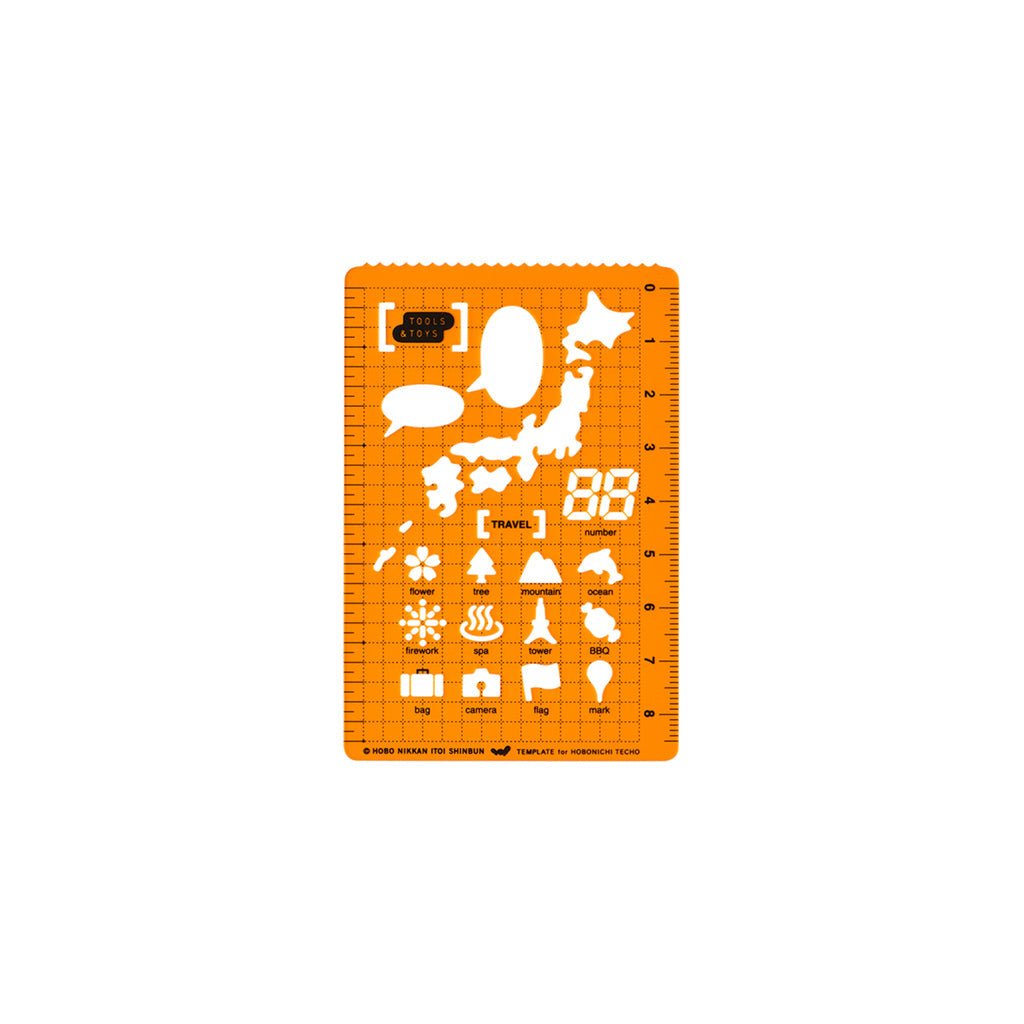 Hobonichi Stencil - Travel - Famous | Online Store