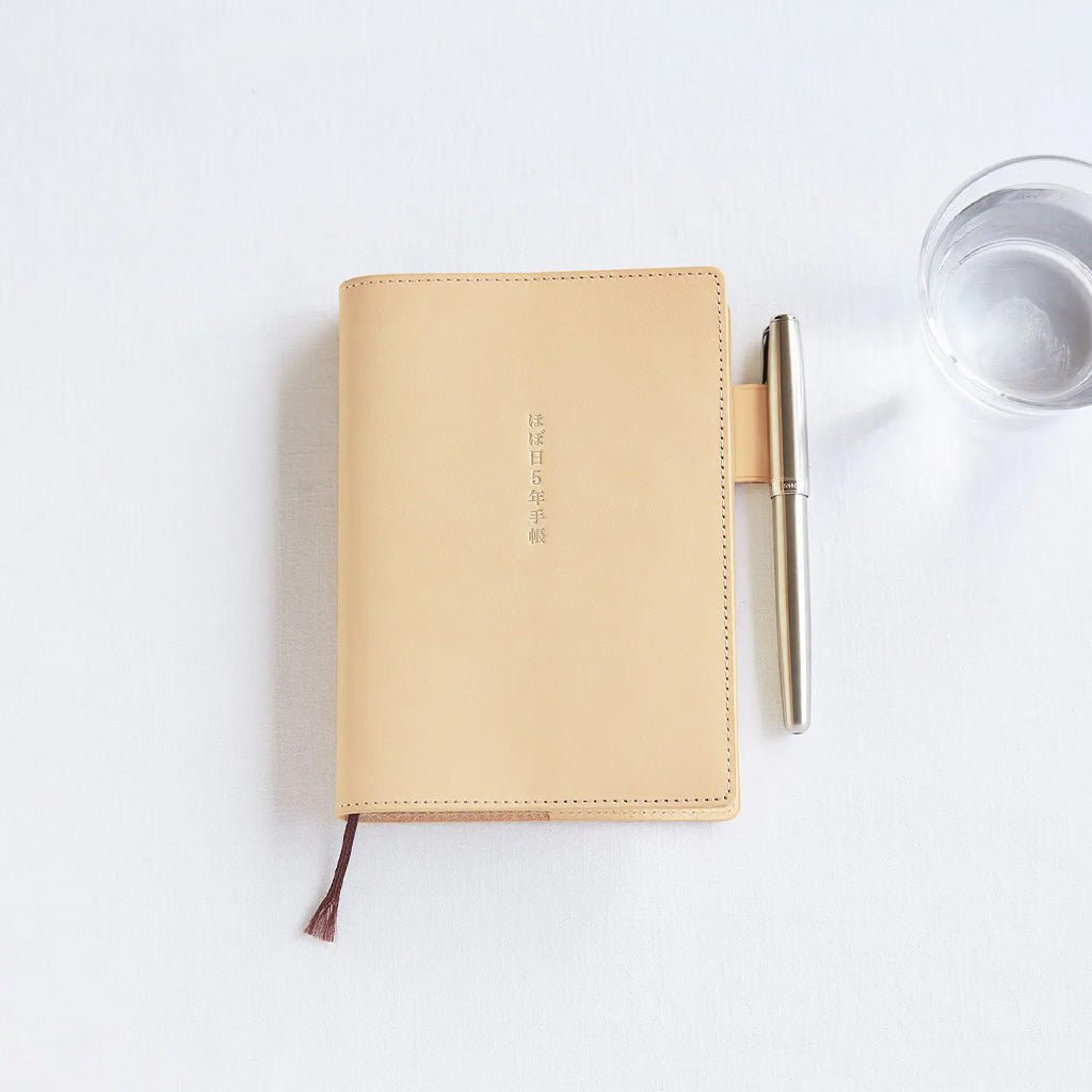 Hobonichi Techo Cover 5-Year A6 - Leather: Natural - Famous | Online Store