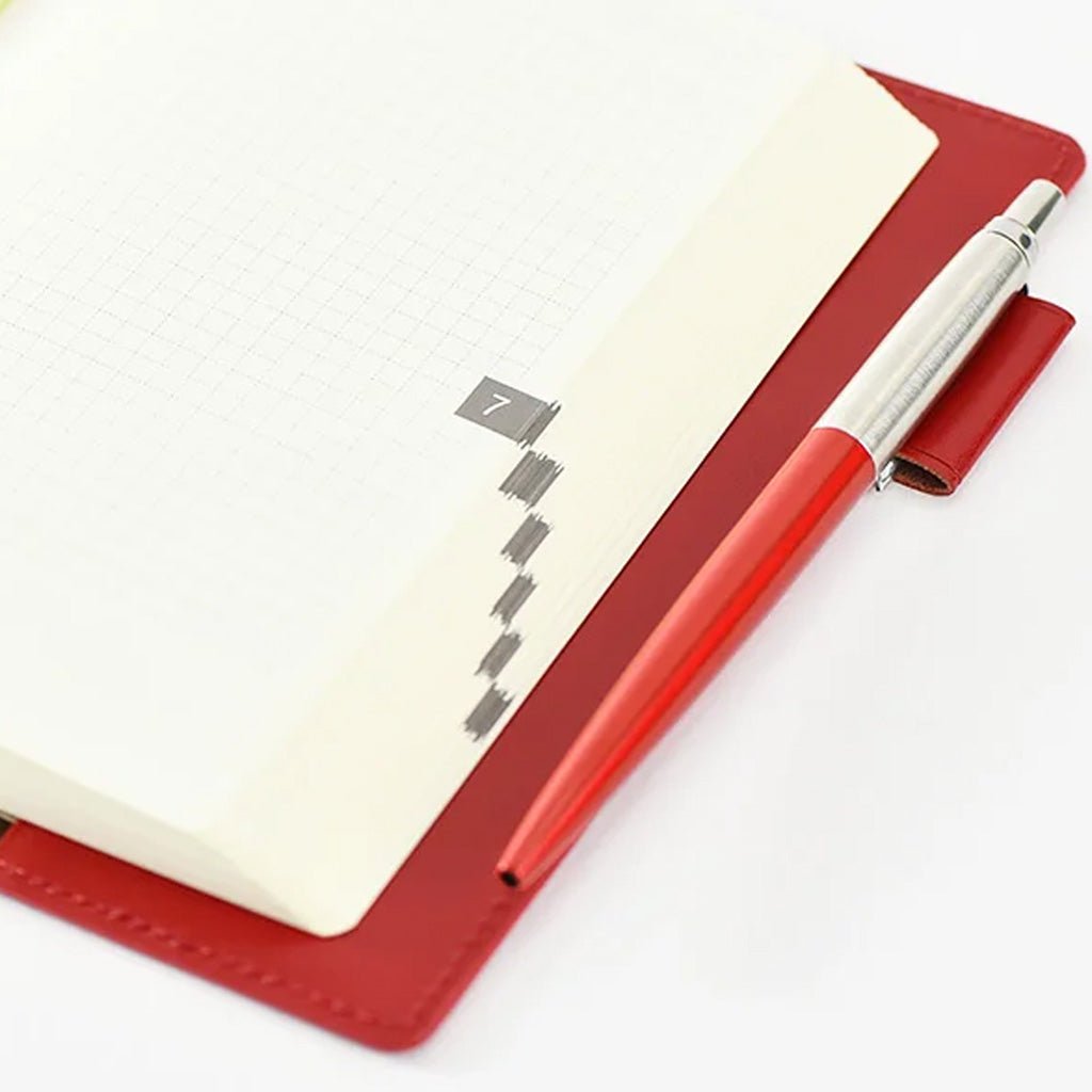 Hobonichi Techo Cover 5-Year A6 - Leather: Red - Famous | Online Store