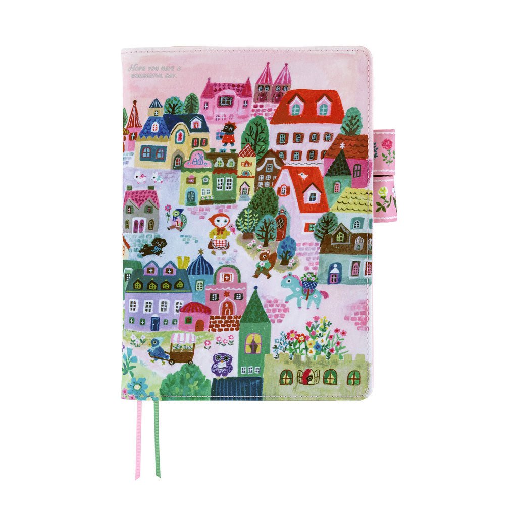 Hobonichi Techo Cover Cousin A5 - Yumi Kitagishi: White Cat Village - Famous | Online Store