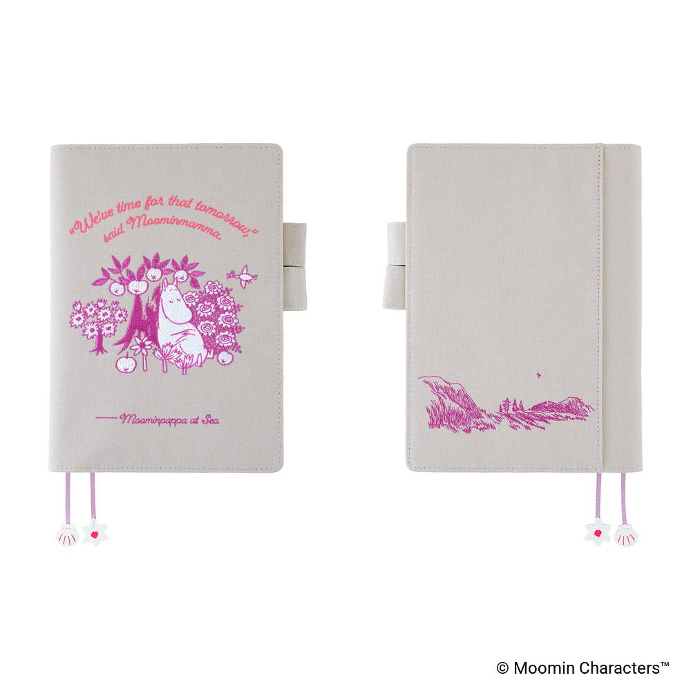 Hobonichi Techo Cover Cousin A5 - Moomin: My Yard (Pink Gray) - Famous | Online Store