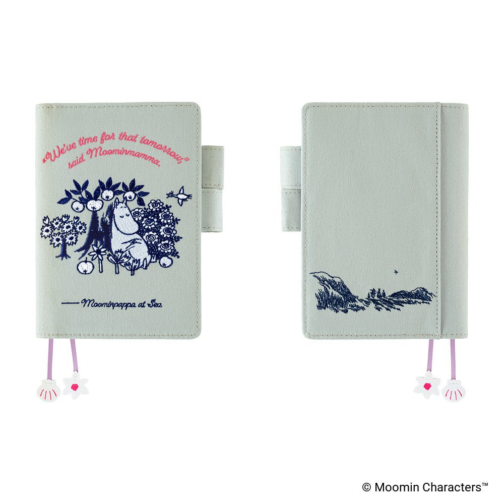 Hobonichi Techo Cover Original A6 - Moomin: My Yard (Pale Mint) - Famous | Online Store