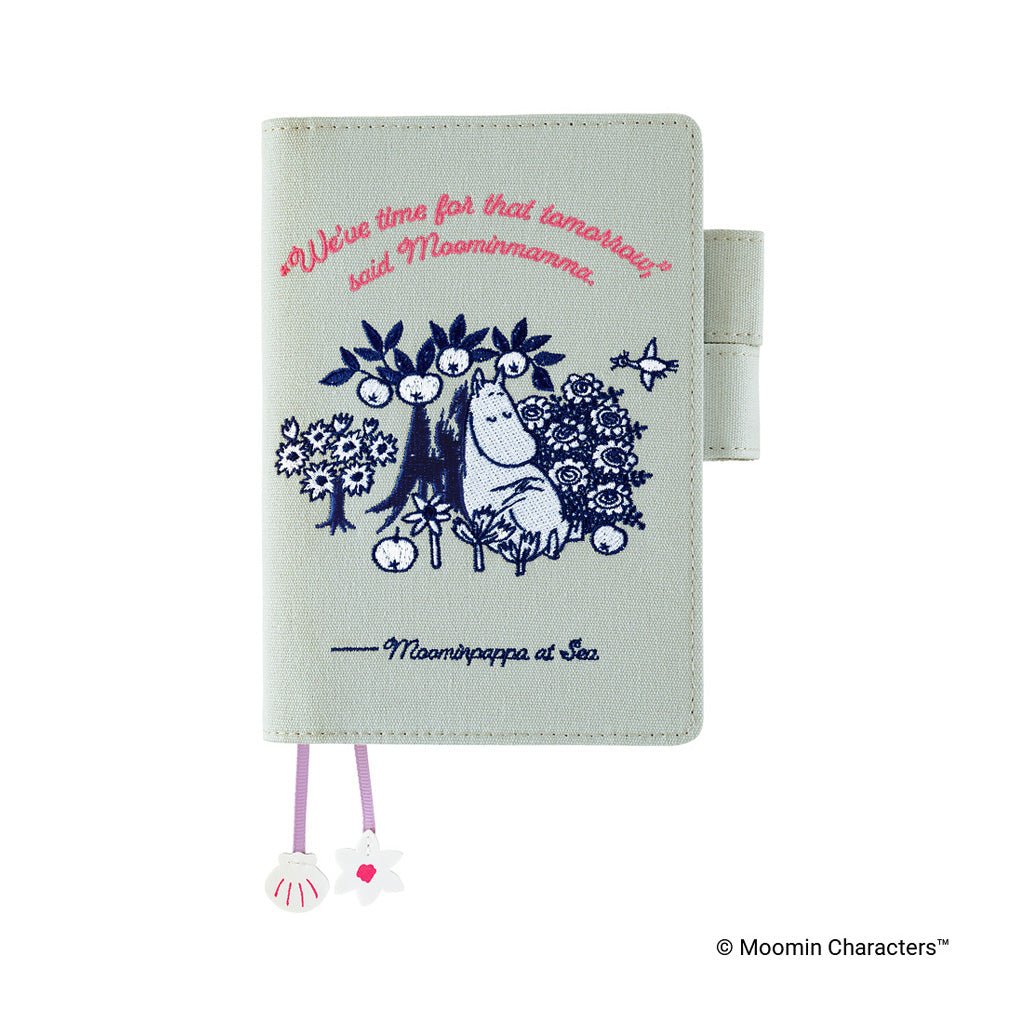 Hobonichi Techo Cover Original A6 - Moomin: My Yard (Pale Mint) - Famous | Online Store