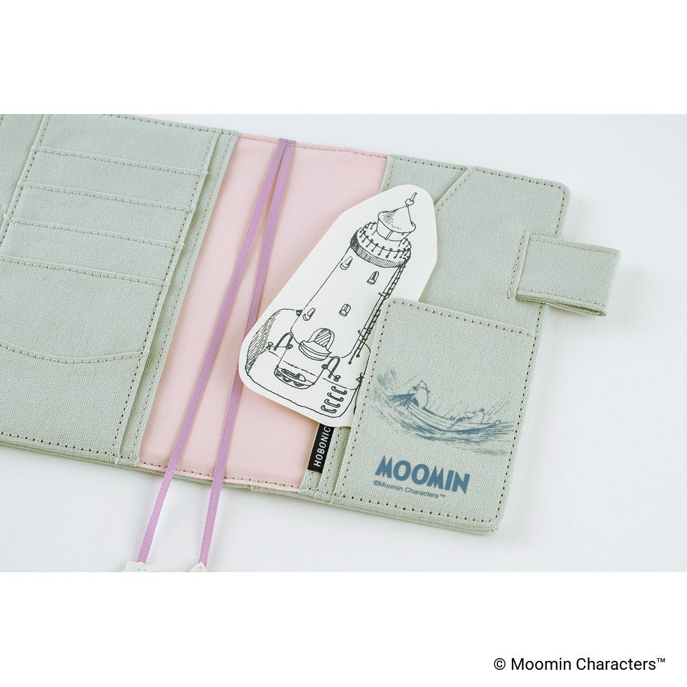 Hobonichi Techo Cover Original A6 - Moomin: My Yard (Pale Mint) - Famous | Online Store