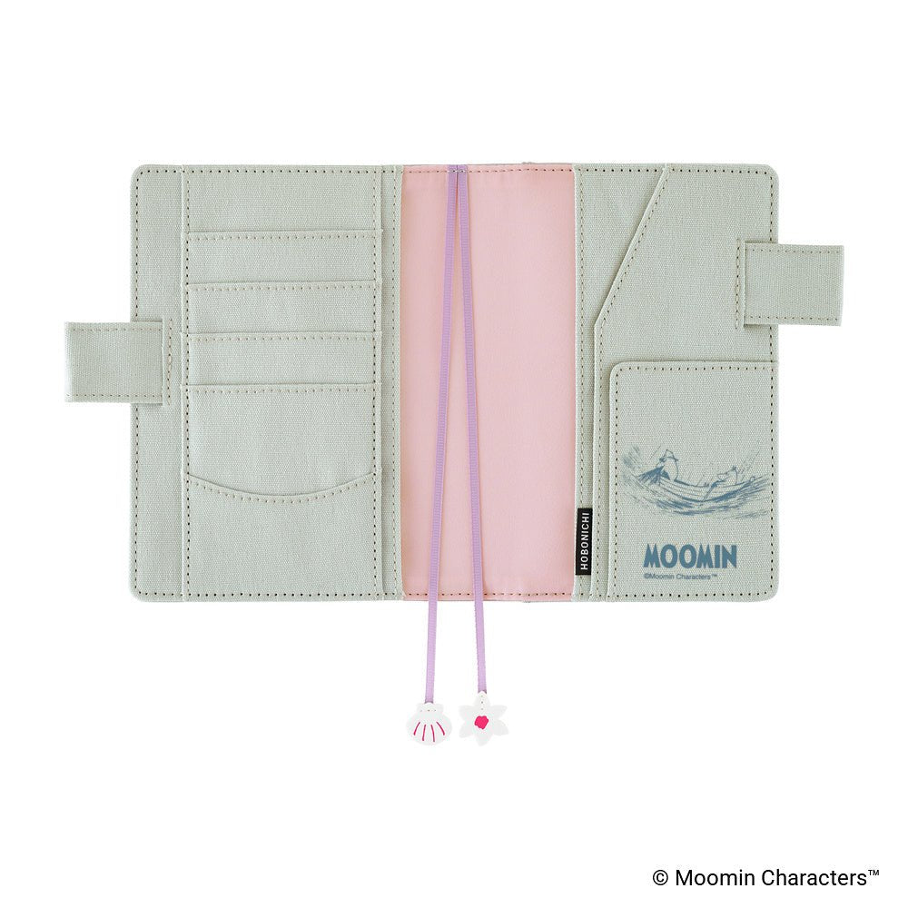Hobonichi Techo Cover Original A6 - Moomin: My Yard (Pale Mint) - Famous | Online Store