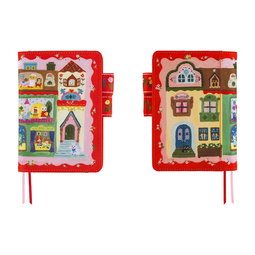 Hobonichi Techo Cover Original A6 - Yumi Kitagishi: White Cat House - Famous | Online Store