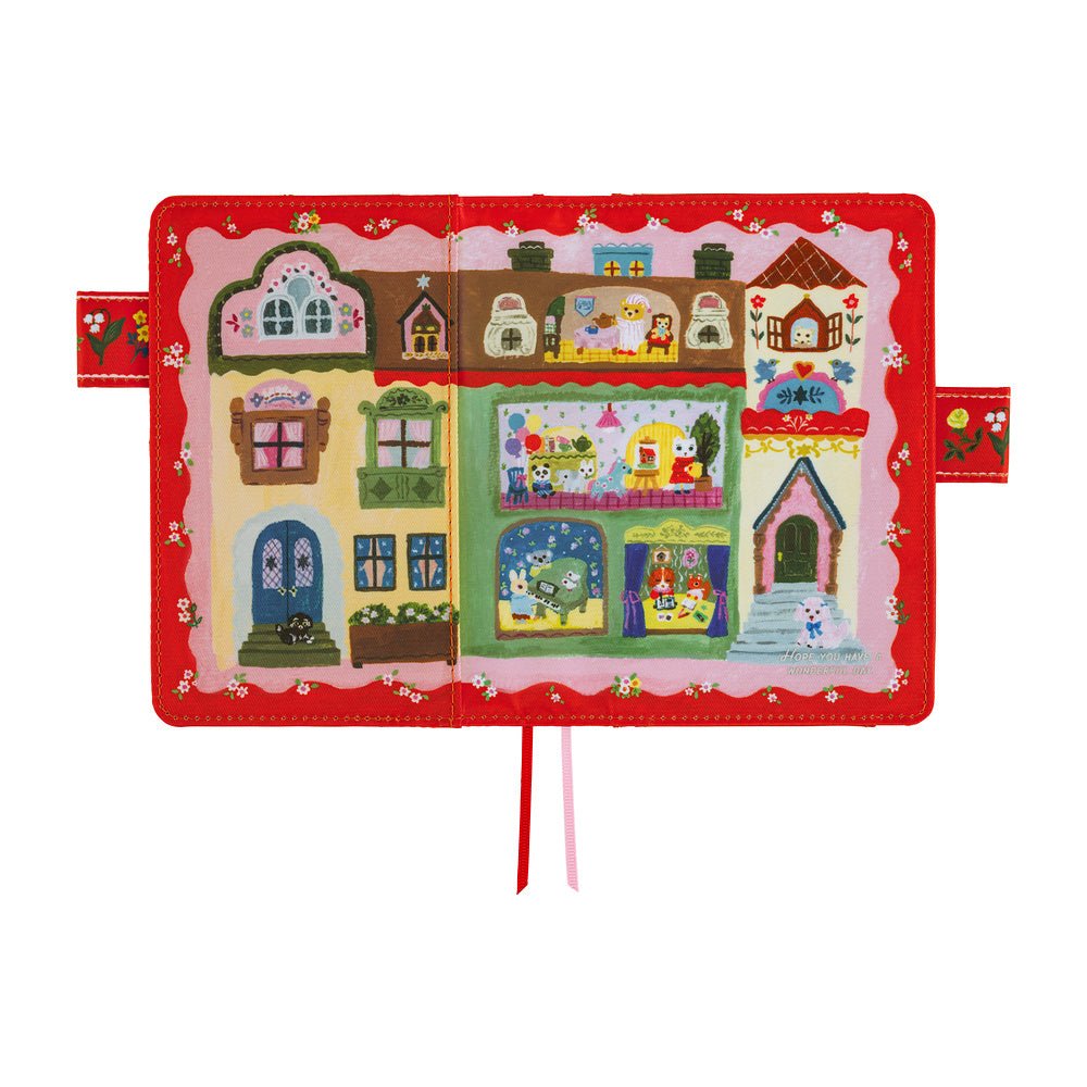Hobonichi Techo Cover Original A6 - Yumi Kitagishi: White Cat House - Famous | Online Store