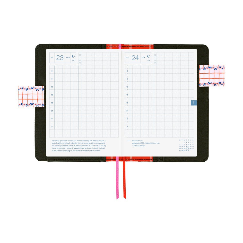 Hobonichi Techo Cover Original A6 - Yumi Kitagishi: White Cat's Table Decorations - Famous | Online Store