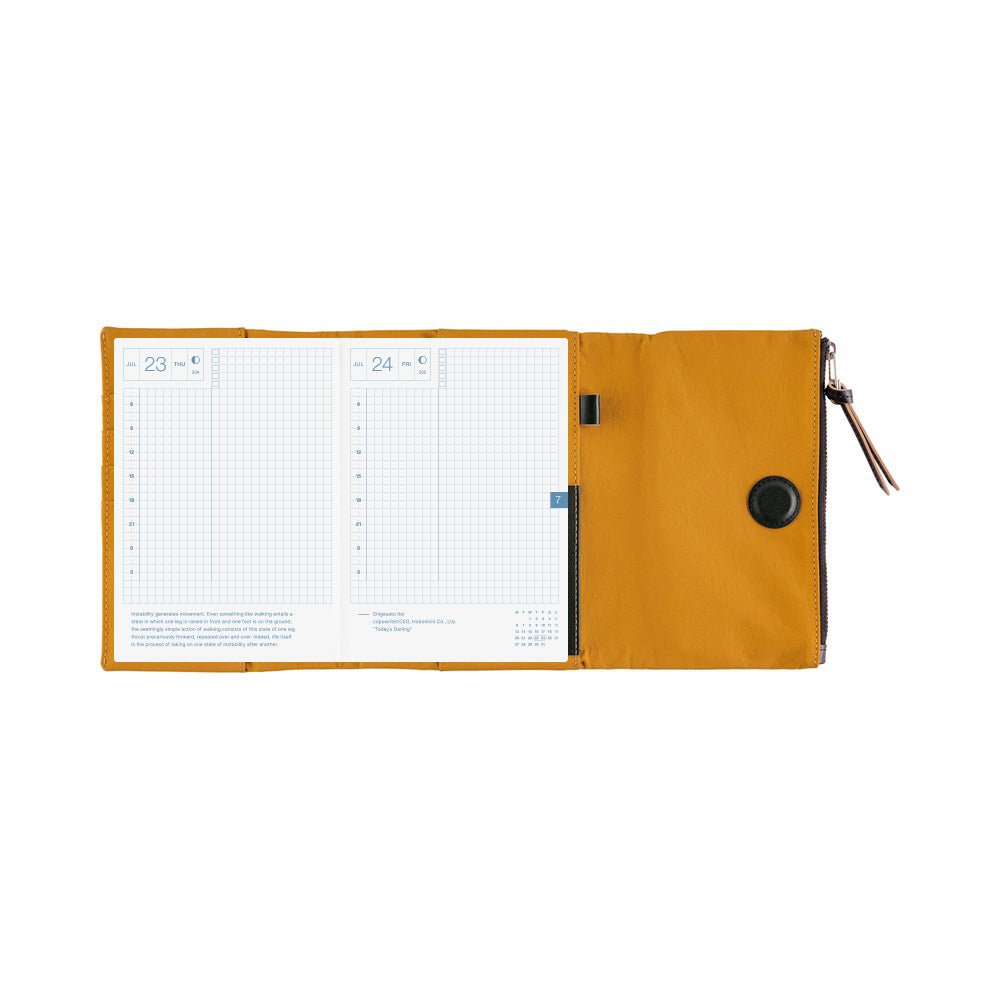 Hobonichi Techo Cover Original A6 - Tragen: Mustard - Famous | Online Store