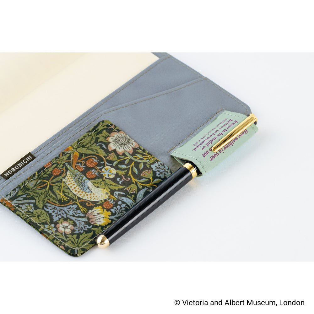Hobonichi Techo Cover Original A6 - V&A Series: Strawberry Thief - Famous | Online Store
